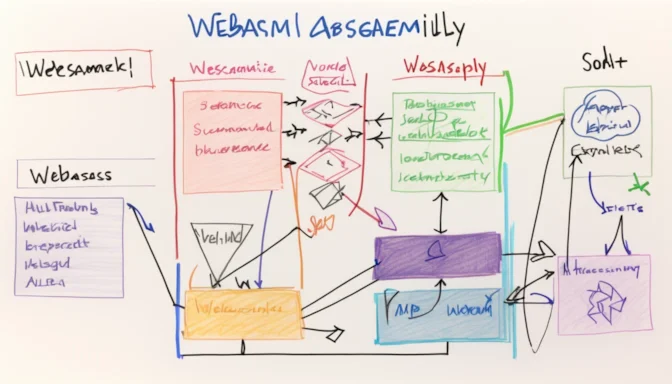 Diagram illustrating how WebAssembly works