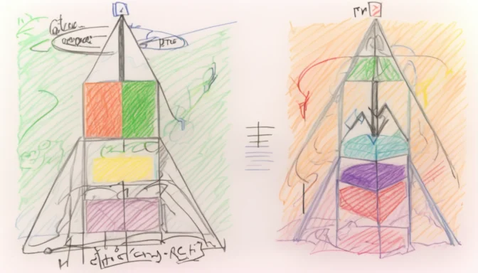 Diagram explaining image compression process