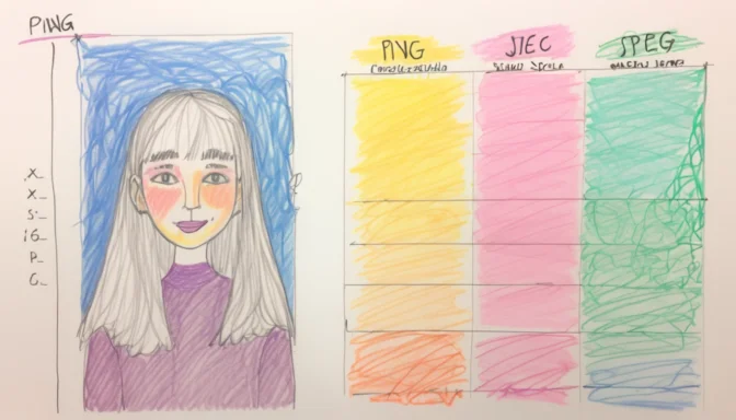 JPEG vs PNG comparison chart